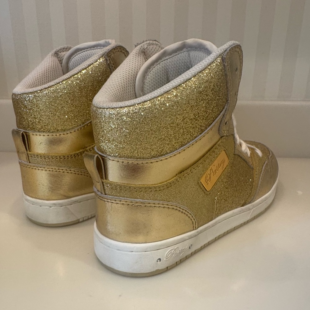 Pastry Glam Pie Gold Glitter High-Top Sneaker And Dance Shoe - Picture 9 of 16